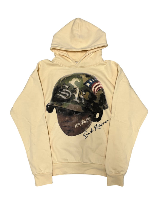 SR Life Is War Hoodie Tan